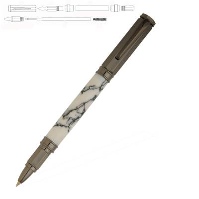 Magnetic Vertex Gun Metal Rollerball Pen